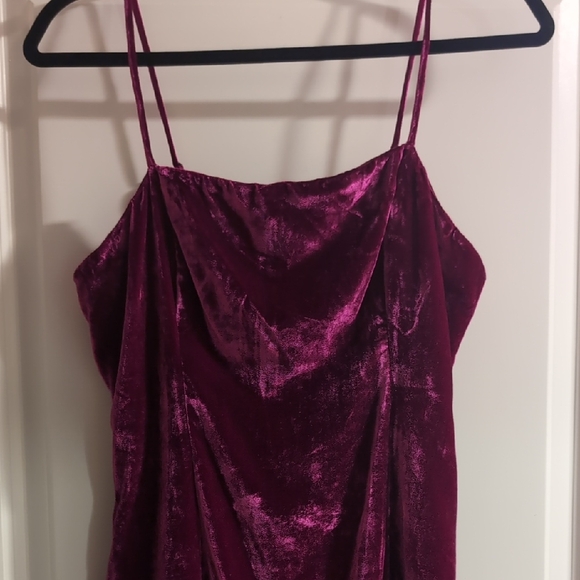 Maeve Tops - NWT Maeve Velvet Mini Dress - Rich Berry (Pink Undertones) Size L 💅💖